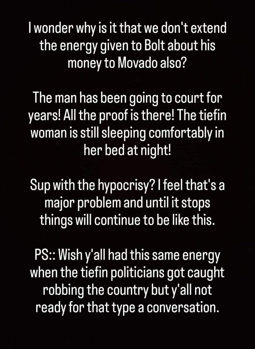 balkey100's tweet photo. It doesn't sit well with me.. Why not the same energy?

@Mavado_Gully 
@usainbolt https://t.co/0Qkwk27tNA