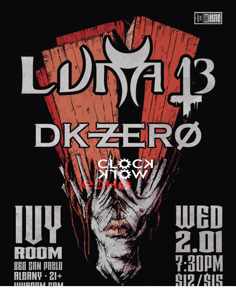 officialdkzero's tweet image. New year, new shows! @Luna13official #dkzero #luna13official