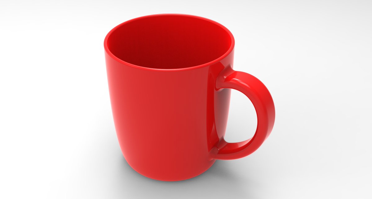 Coffee Mug.

Designed in #solidworks &amp; Rendered in #keyshot

#3dmodeling #productdesign