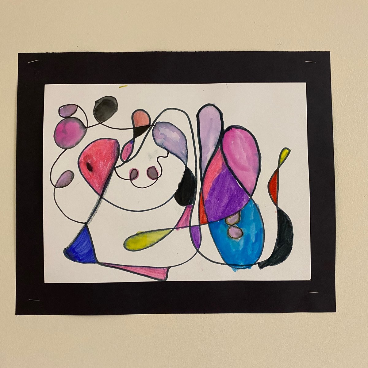BarwellRdES's tweet photo. @BarwellrdEs An all time favorite quote from the painter Paul Klee, “A line is a dot that went for a walk.” inspired our vibrant community of students. Our school walls have the most precious art gallery exhibit in all @WCPSS Thank you Ms.Abdullah to teach through the lens of art https://t.co/Bbi6rS4J2E