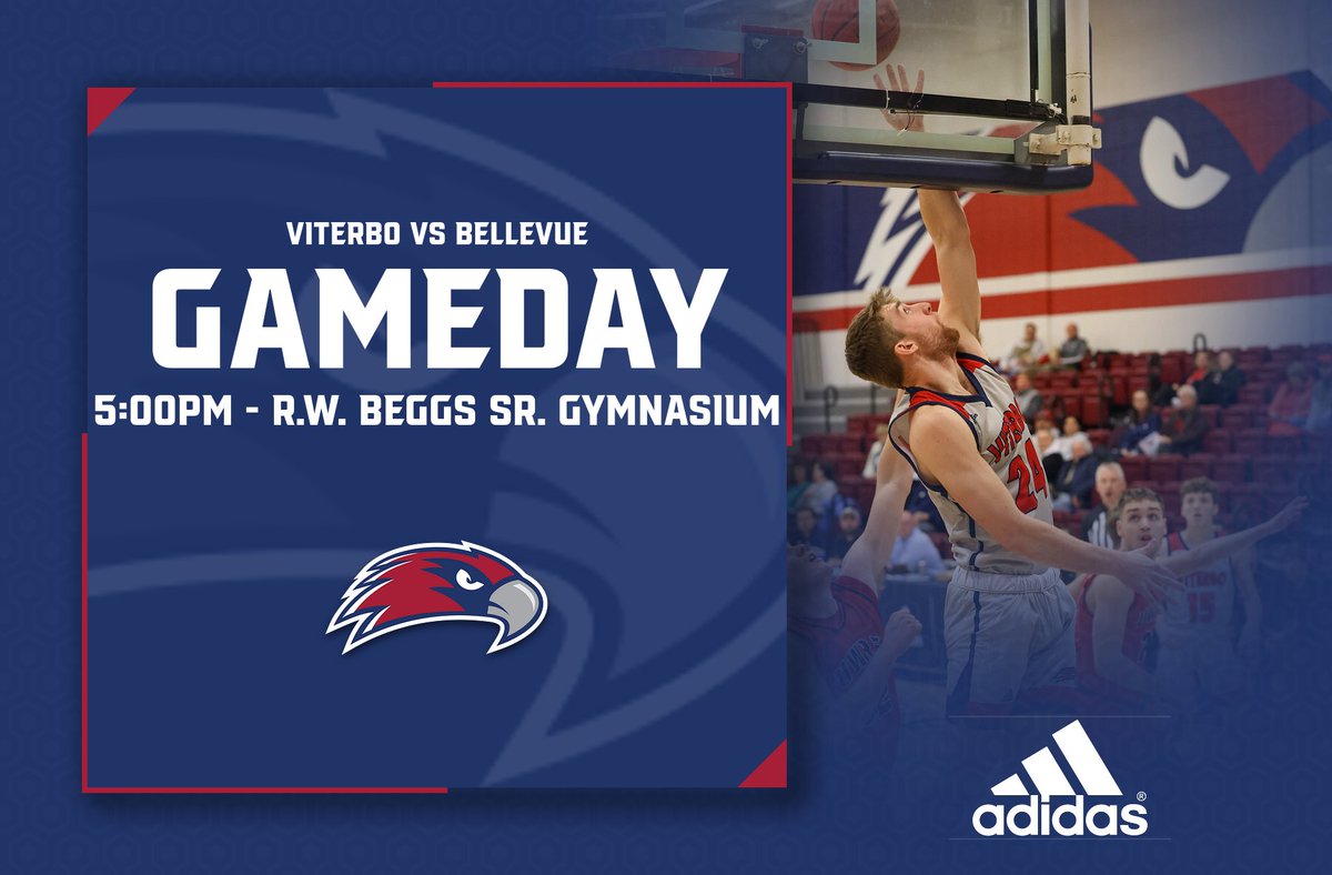ViterboBball's tweet photo. 👇V-Hawk Saturday at the VAC👇

🆚Bellevue University Bruins
⏰5:00pm
📍La Crosse, WI
📺https://t.co/UlCrRkQC3r

#Letitfly https://t.co/XjSOUSOhYJ