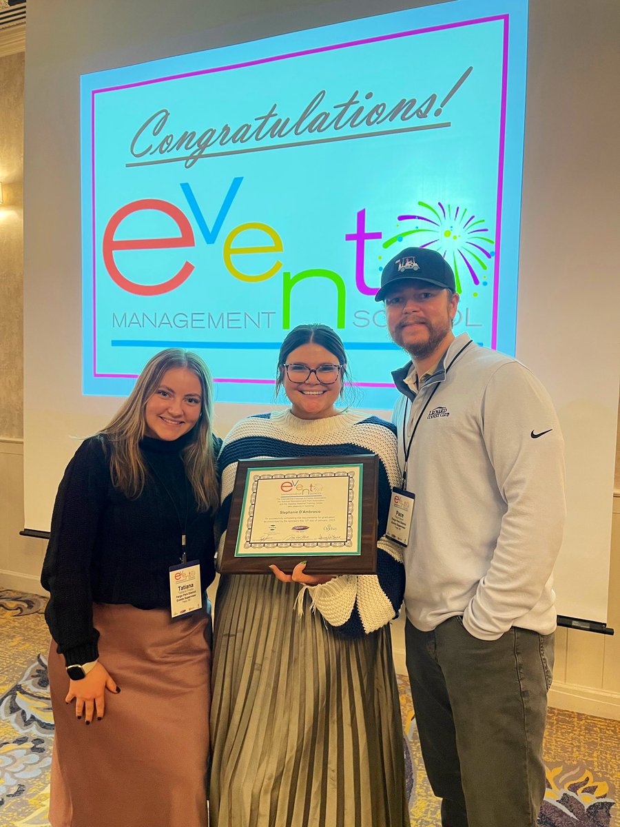 FargoParkSteph's tweet photo. Had the best week at Event Management School! @FargoParkTat &amp; @FargoParkPace attended year one and I graduated from year two which makes me a Certified Festival &amp; Event Associate! https://t.co/JZypb1EAVy