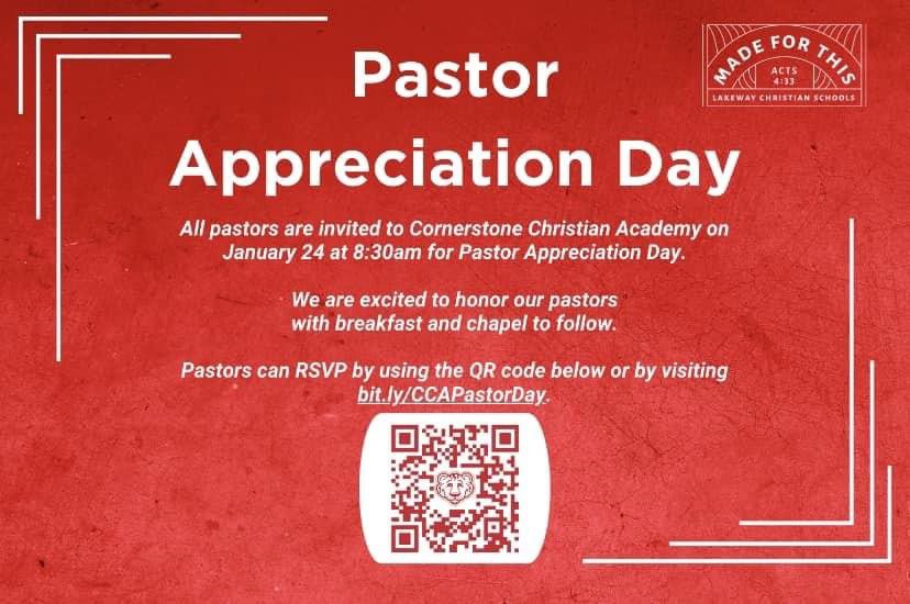 Cornerstonecubs's tweet photo. Pastor Appreciation Day next week! https://t.co/Y6I73X2vl9