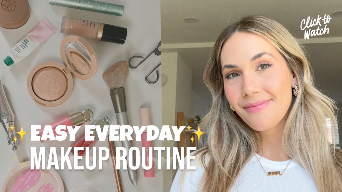 PeytonJohnsonDC's tweet photo. my easy everyday makeup routine!! sharing lots of viral makeup hacks &amp; tips I use to have my makeup stay on all day! https://t.co/tyKR0zx4WE https://t.co/SDuLxwLhJy
