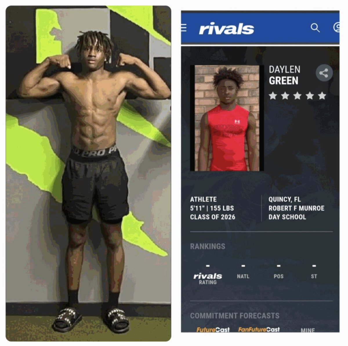 Amazing what a year of hard work does update‼️6’1 170 <a href="/MrTNT21/">CoachTNorton</a> <a href="/harrison2121/">Harrison Smith Jr</a> <a href="/RussellEllingt4/">Russell Ellington</a> <a href="/CoachKornDawg/">Mikhal Kornegay</a> <a href="/AhmariBorden/">Ahmari Borden</a> <a href="/PrepRedzoneNext/">Prep Redzone 𝙉𝙀𝙓𝙏 🏈</a> <a href="/Rivals/">Rivals</a> <a href="/fbscout_florida/">Brian Smith</a> <a href="/247Sports/">247Sports</a>