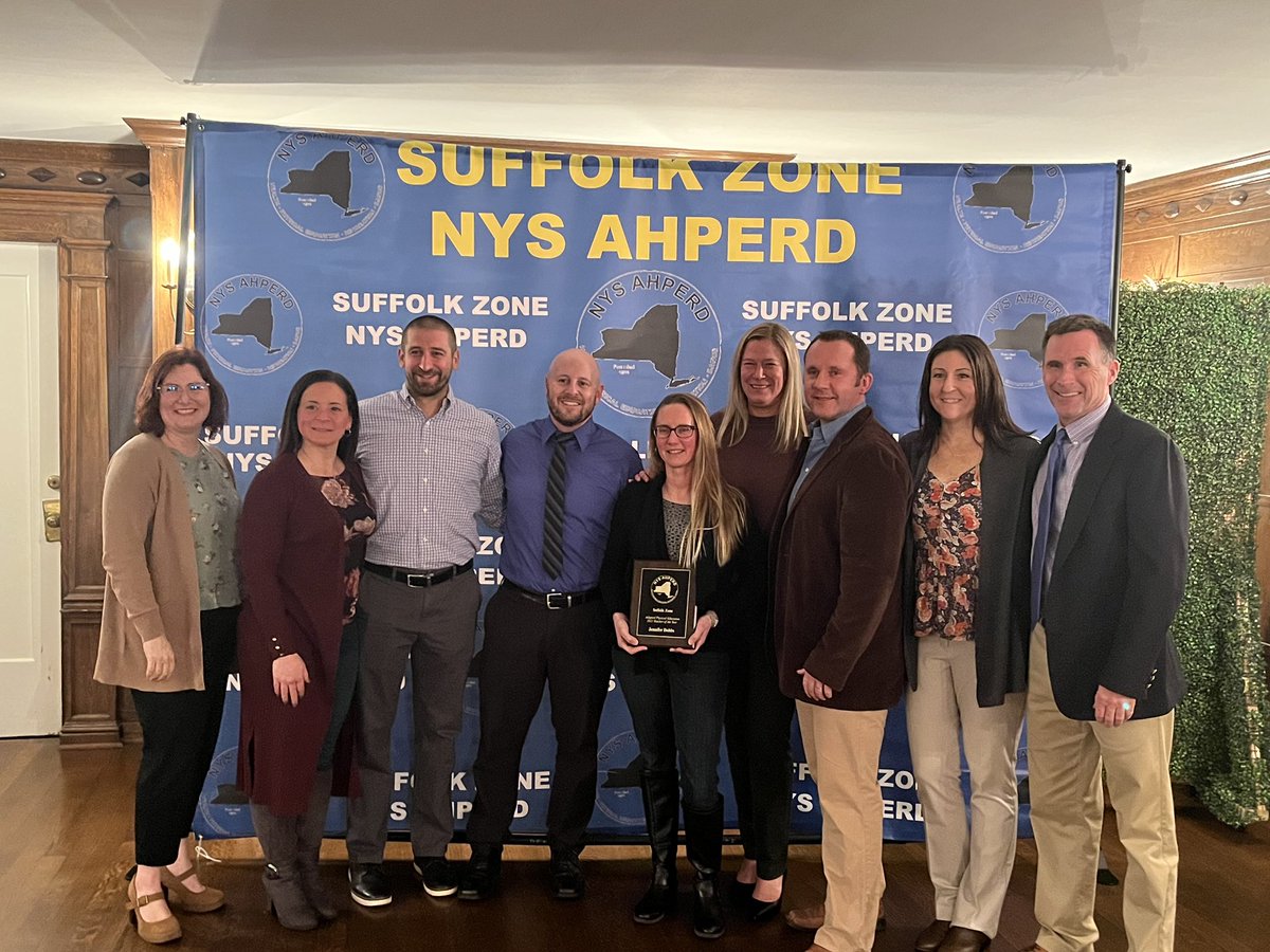PEMrLynch's tweet photo. When you work with great people, you get to attend great events! Congratulations @DoItForDobbs for 2022 @SuffolkZone Adapted Physical Education Teacher of the Year! #doitfordobbs #wegettoo https://t.co/9DrLWQEhwD
