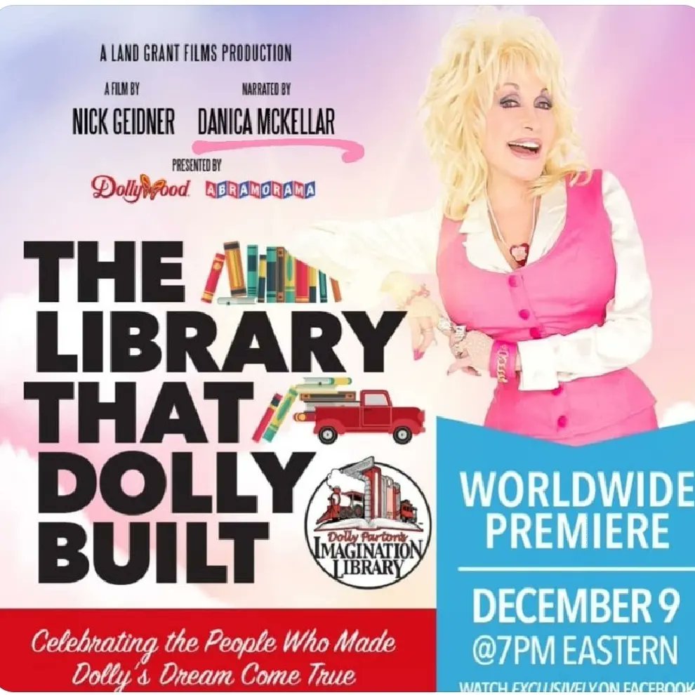 danicamckellar's tweet photo. Happy birthday to @dollyparton !! 🥰 TBT to TWO of the highlights of my career - filming a movie with Dolly, and earlier that same year, being asked to narrate her documentary @TheLibraryFilm about her incredible @dollyslibrary that donates books to kids around the world. ❤️📚 https://t.co/Elna0qItei