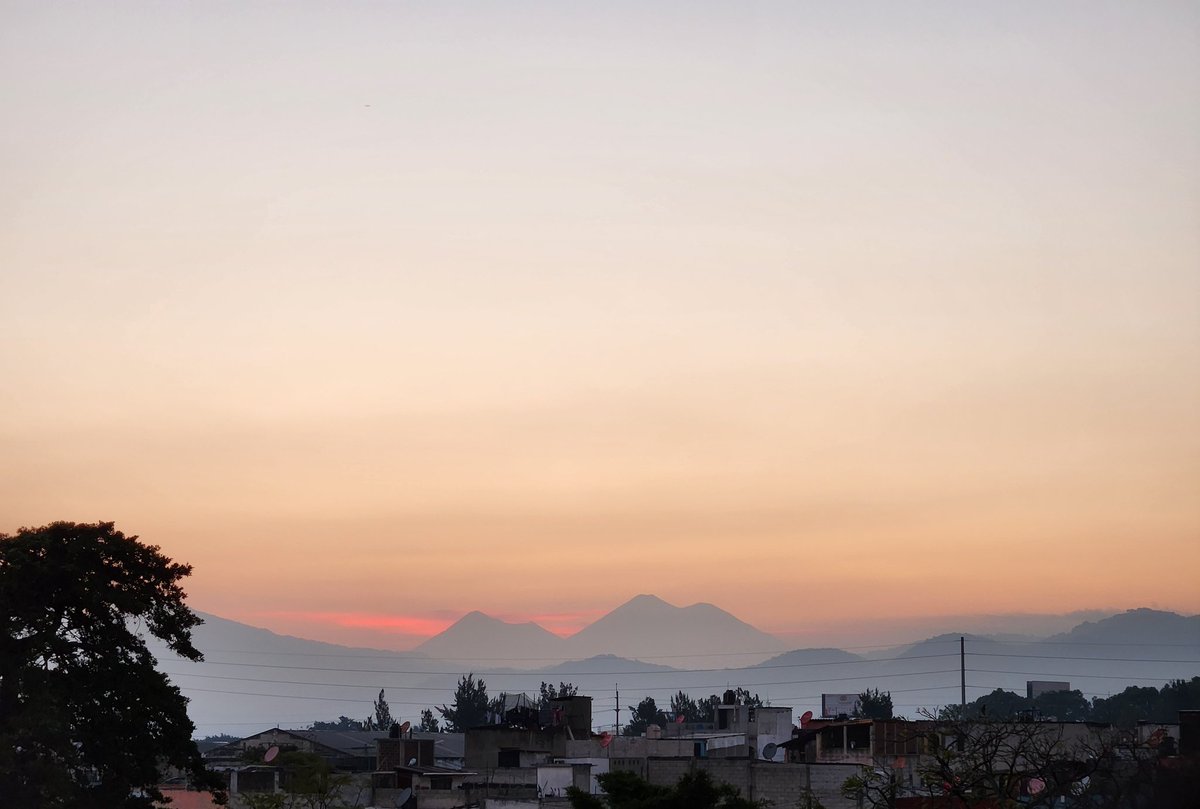 El atardecer estuvo hermoso 🌋