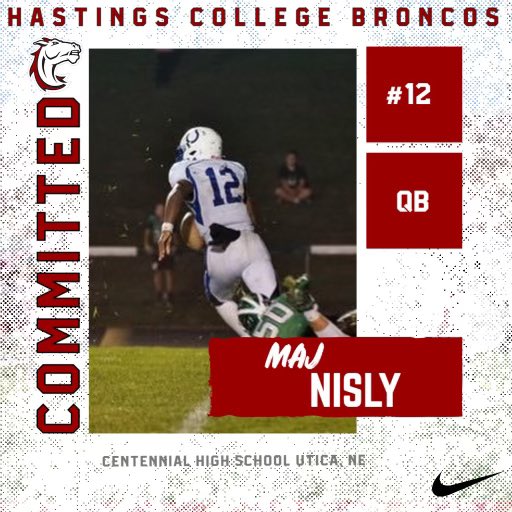 Committed✍️. Thank you <a href="/CoachFranzen/">Matt Franzen</a> @HCBroncoFball for this opportunity. Very excited for these next 4 years! Go Broncos!!