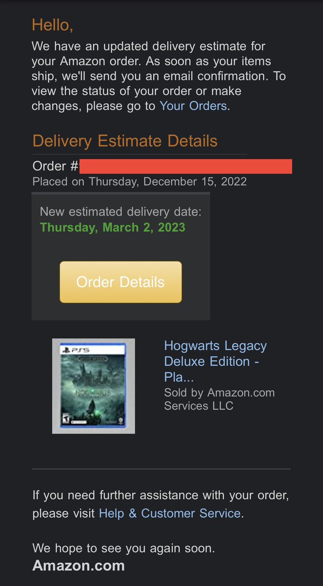 FPLooter's tweet photo. @WBGamesSupport @HogwartsLegacy This can’t be right, right? @amazon says I’m getting the game a over a MONTH after it’s release? Early access is February 7th, this says March 2nd?? https://t.co/bTEkpJ3WwA