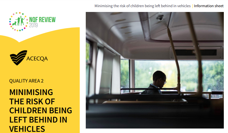 New national requirements for safe regular transportation of children to and from centre-based education and care services start 1 March 2023. Read more on the changes in this information sheet: bit.ly/3XuT4fs 
#NQF #safetransportationofchildren