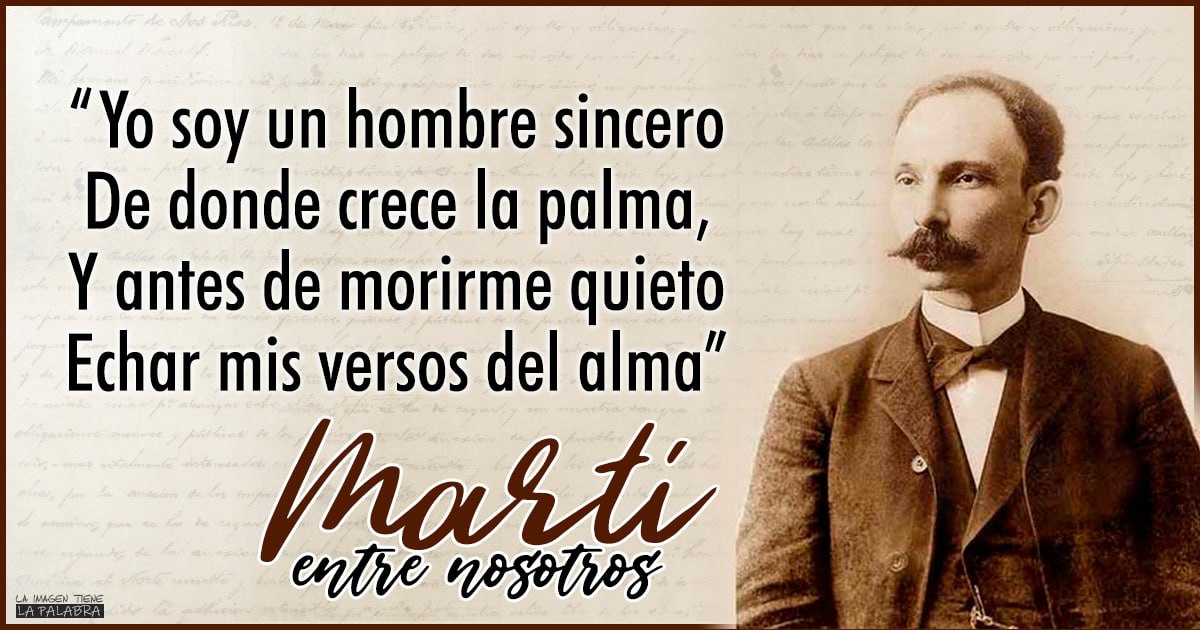 "Los pícaros son unos tontos .... los buenos gana a la larga" #MartiVive
