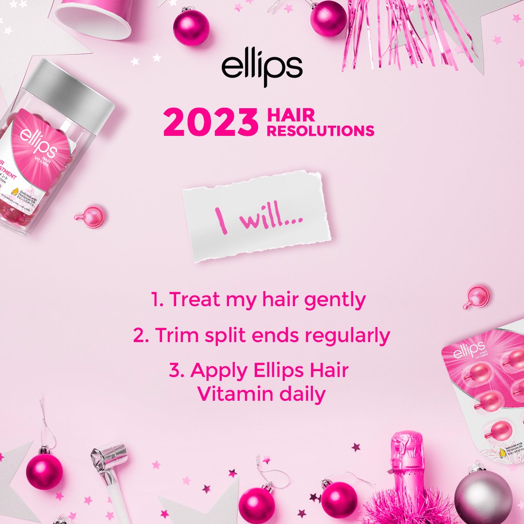 ellips_ph's tweet photo. Manifesting #ConfidentlyBeautiful hair this 2023! 🎊

Commit to improve your hair health this new year with these simple but effective tips. Lucky for us, the #EllipsHairVitamin is here to give our hair all the TLC it needs without breaking the bank! 💓✨ https://t.co/Jhc5l0Rou6