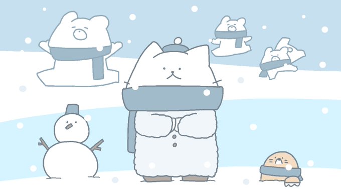 「雪だるま 冬」のTwitter画像/イラスト(新着)｜3ページ目