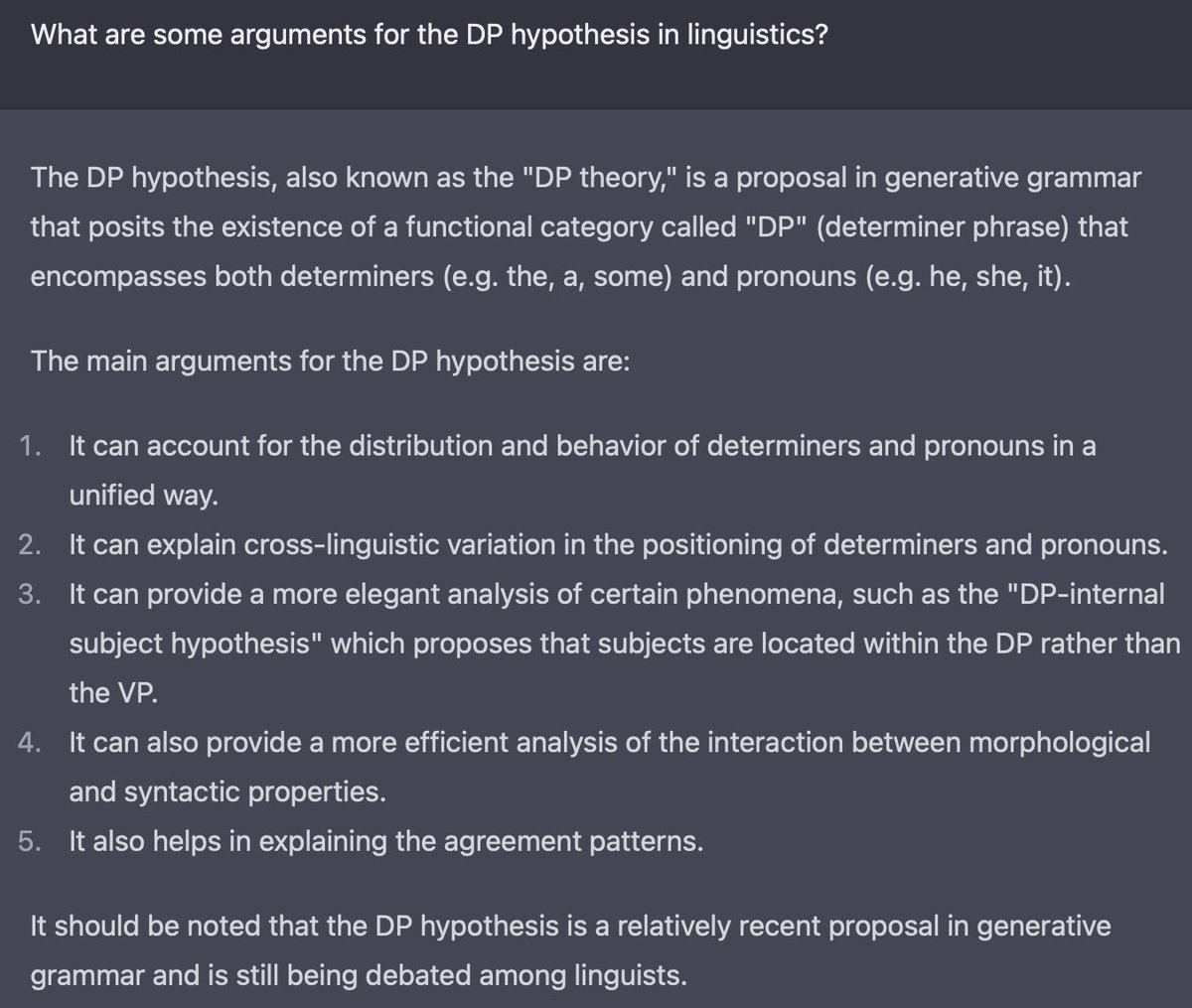OK, gotta give it up for the "DP-internal subject hypothesis"