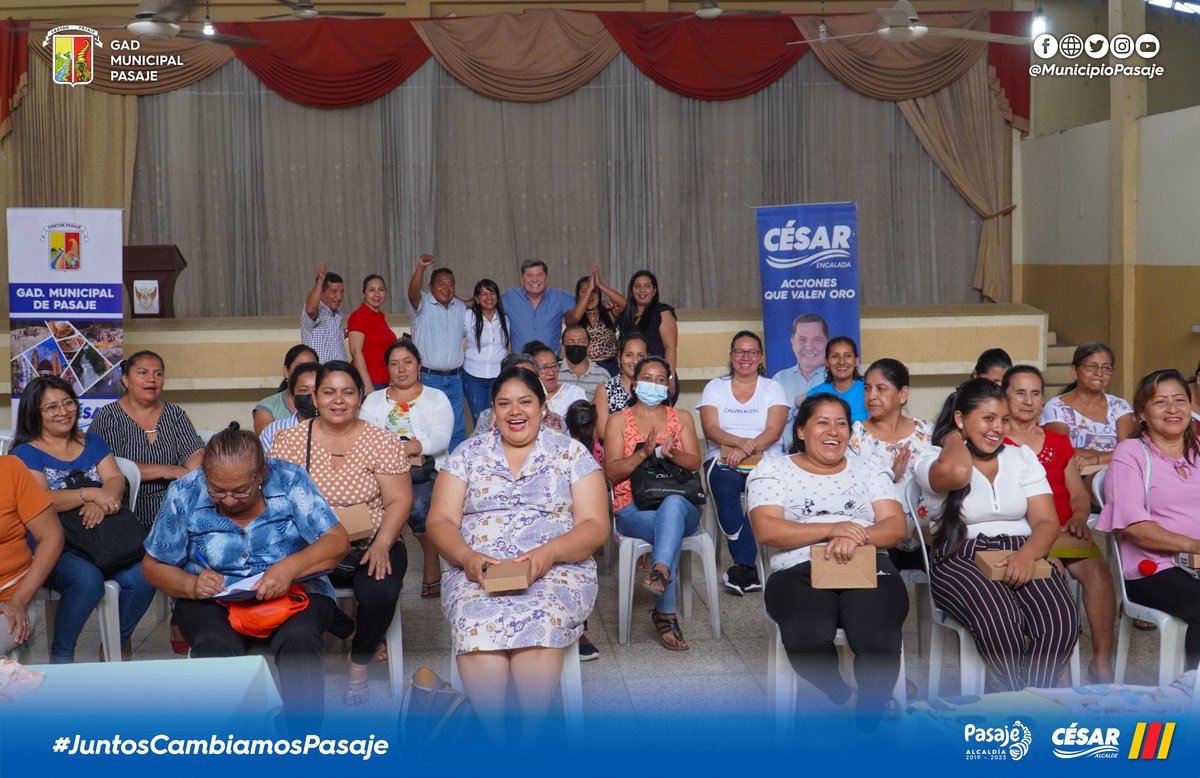 municipiopasaje's tweet photo. El taller práctico se realizará en un periodo de tres meses. Damas y caballeros de Buenavista se beneficiarán del curso de sastrería y modistería. 

Alcalde @cesarencaladae firmó convenio con GAD Buenavista, para realizar la capacitación.

#taller #Practico #Modisteria #Sasteria https://t.co/N3fn87e2jL
