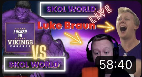 SKOLWorld's tweet photo. Donatell Fired! Brought on @LukeBraunNFL to talk about it! #vikings #skol #eddonatell #NFLTwitter #NFL Click>>>>>>> https://t.co/jnJNEgvZZj https://t.co/y6eoAblQDW