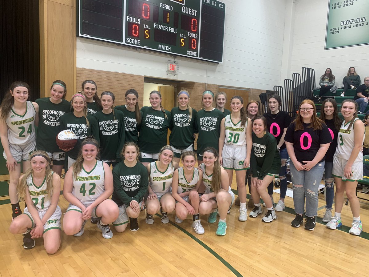 MHSSpoofhoundGB's tweet photo. From points 1️⃣ to 1️⃣0️⃣0️⃣0️⃣
Tonight we got to honor Anastyn Pettlon who last week scored the 1,000th point of her Spoofhound Basketball career. Congratulations, @APettlon, on joining the 1K Club 🔥🏀
We are so proud of you! https://t.co/1T39Wxp2yf