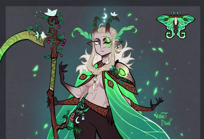 a peep at upcoming moths~ Luna druid and Rosy maple bardpirate tier supporters can pre-claim them before then 