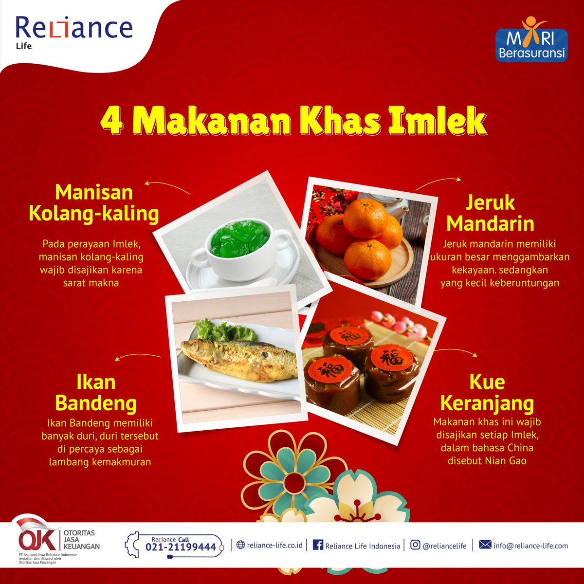 RelianceLife_'s tweet photo. Hari Raya Imlek merupakan perayaan yang sangat dinantikan oleh masyarakat Tionghoa. setiap menu sajian spesial Imlek memiliki makna tersendiri lho bagi kamu yang mengonsumsinya. Mulai dari bikin panjang umur, bahagia, hingga keberuntungan. berikut 4 makanan khas Imlek https://t.co/eErXbiuxzf