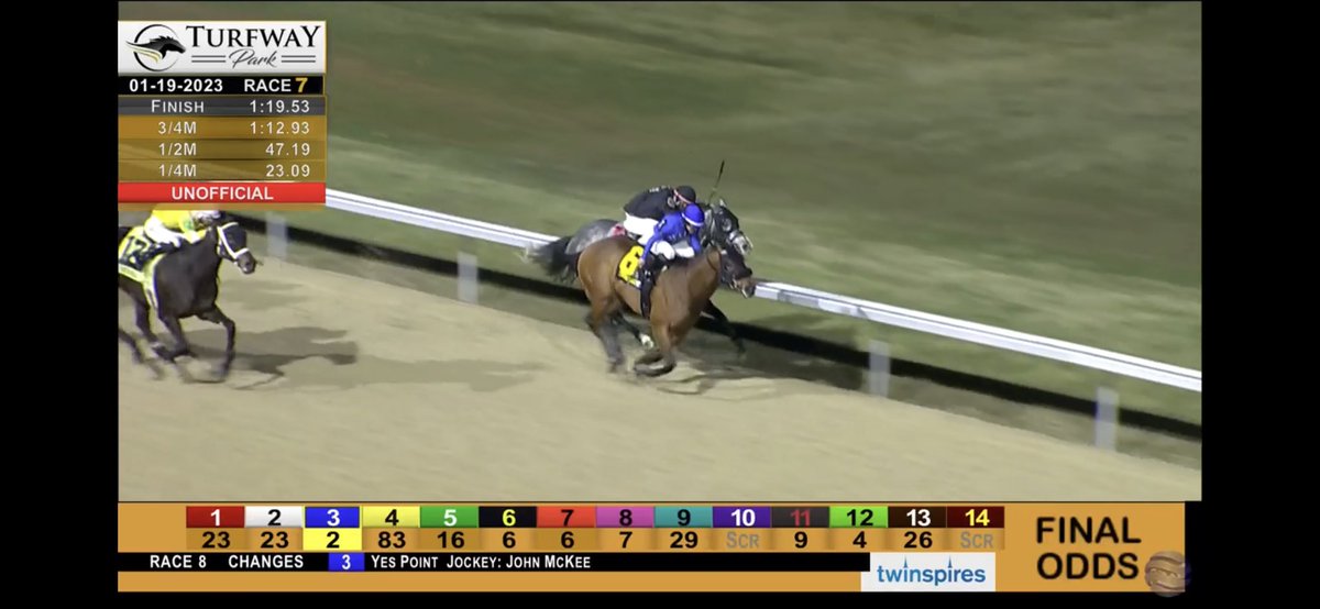 Jblairracing's tweet photo. Battling Bailiff wins again!! Such a fighter, even after the wire 💪 Congrats @hella56 and @EliotH77 Conch Racing and Coronado Stables🐎🐎🐎 Great ride by Fernando DeLa Cruz… https://t.co/CXJYzQ8Hm0