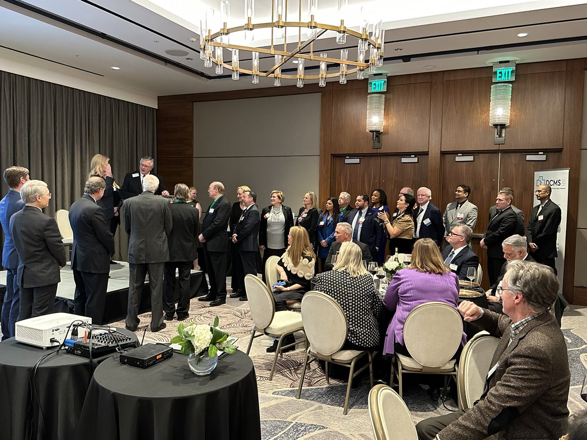 JudgeClayJ's tweet photo. So pleased and proud to join my friends,Dr. Donna L Casey as she takes over from Dr. Sam Chantillis as @DCMSPres ! Great choices of Dr. Mark Casanova and Mr. Ric Antonisse as award winners for their incredible work on the COVID response! https://t.co/4nG8MhLGJu