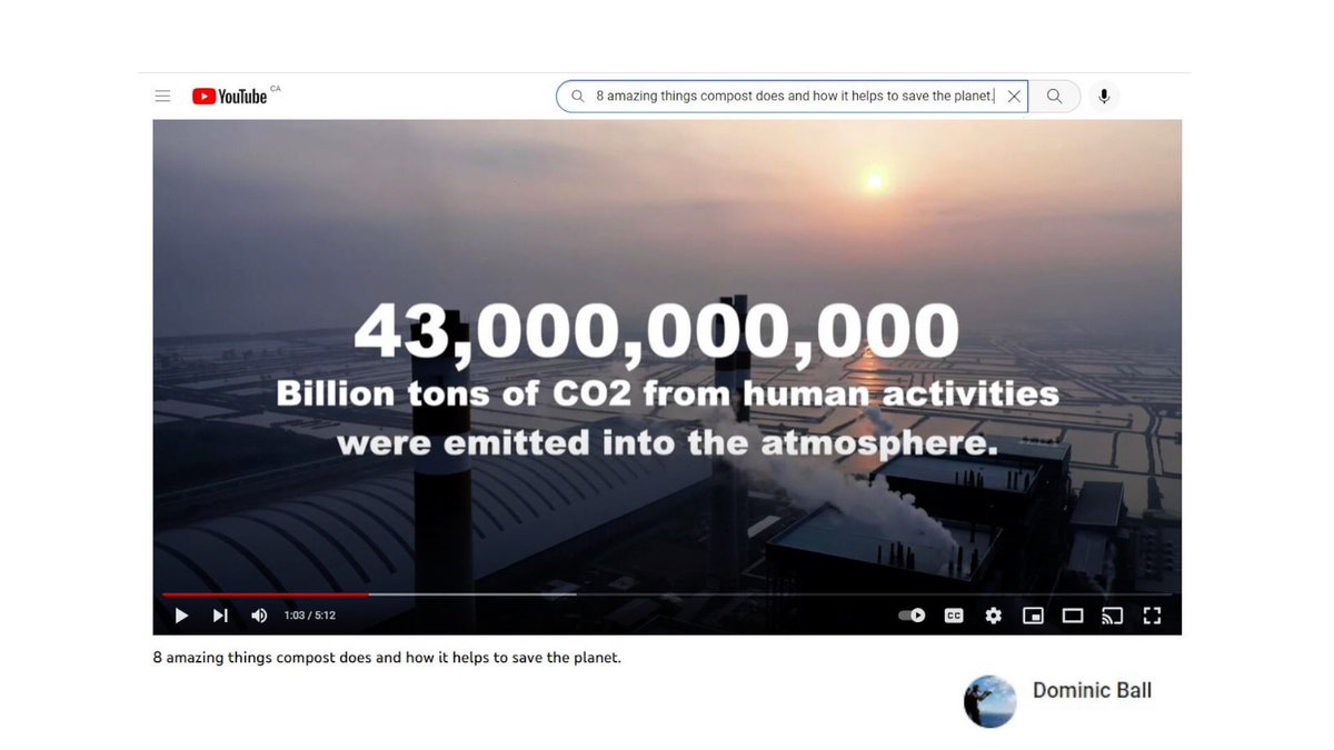DominicBTweets's tweet photo. I recently released my latest short film. In 5 minutes I try to explain the value of composting and how it can help reduce CO2 in our atmosphere. https://t.co/nzw12ES0Ix https://t.co/m6rrbNkLcG