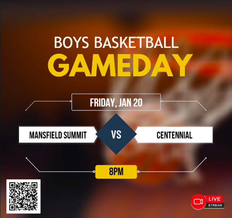 🚨 Varsity Boys Basketball
🏀 <a href="/JunitBasketball/">M.Summit Basketball</a> 
🆚 <a href="/SpartanHoopsMBB/">Spartan Basketball</a> 
📅 Friday, Jan 20
⏰ 8pm
📺 Live Streaming ballertv.insidethegames.live/hsb.php
<a href="/MISDSummitJags/">Summit High School</a> <a href="/JunitBasketball/">M.Summit Basketball</a> <a href="/CHSSpartans/">Centennial Spartans</a> <a href="/spartans_stuco/">Centennial HS Stuco</a> <a href="/CentennialSAC/">Spartan Athletic Club</a> <a href="/SpartanHoopsMBB/">Spartan Basketball</a> @IversonMoore7