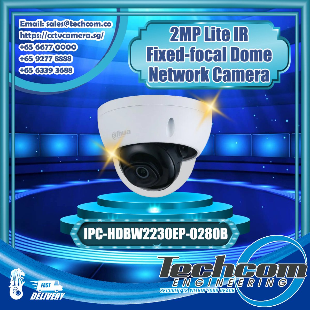 CCTV_Camera_SG's tweet image. 2MP Lite IR Fixed-focal Dome Network Camera

Product Code: IPC-HDBW2230EP-0280B

See More Details Here: cctvcamera.sg/product/ipc-hd…

#2megapixels #2MPlite #camerainstallation #CCTV #cctvcamera #cctvinsingapore #cctvsg #cctvsystem #cctvsystemsingapore #cctvsystems #domecamera  #ik10