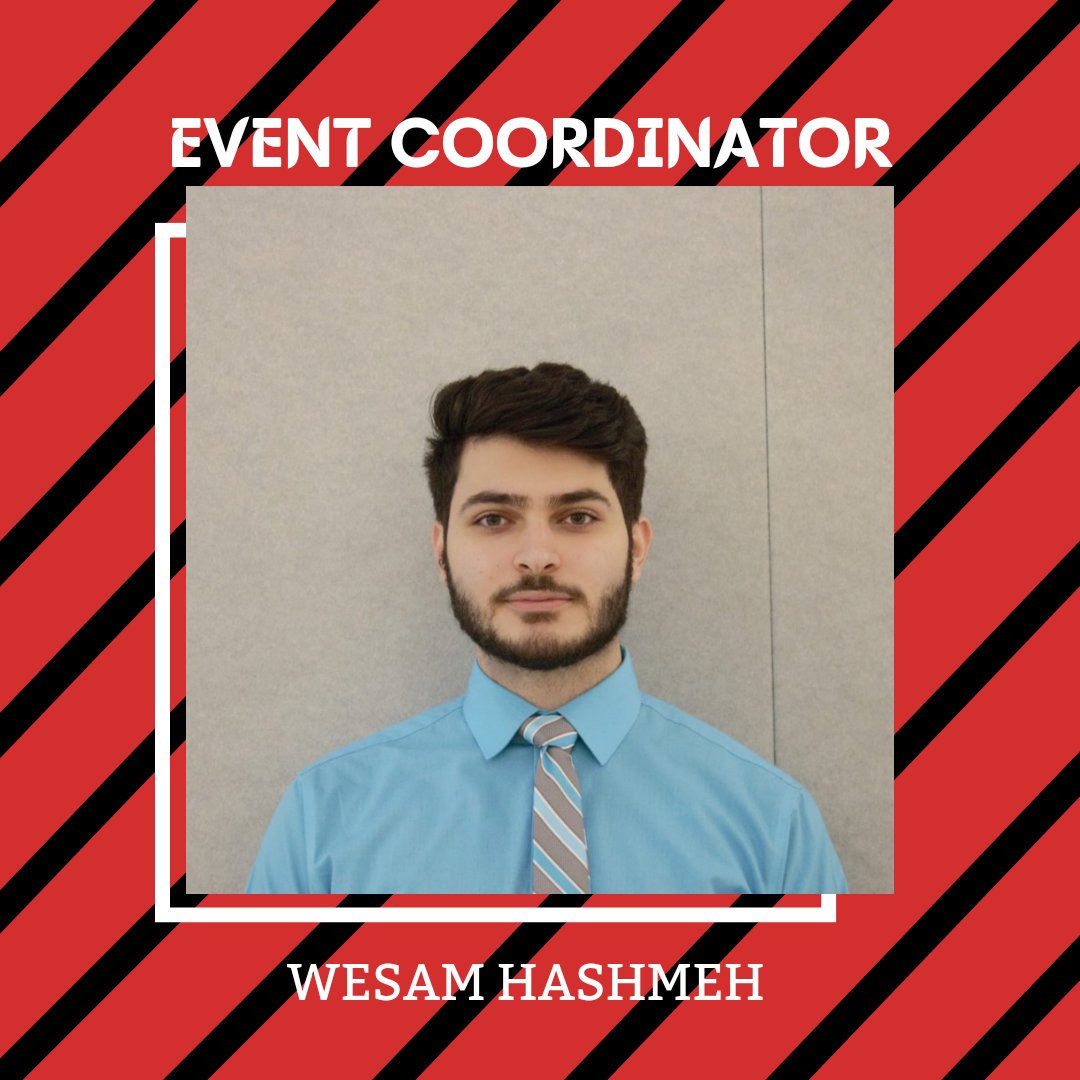 Wesam Hashmeh is the event coordinator. He is a co-term BS and MS student in Artificial Intelligence with a minor in business. He is passionate about mathematical theory and the application of artificial intelligence, and he hopes to use both to advance AI research.
