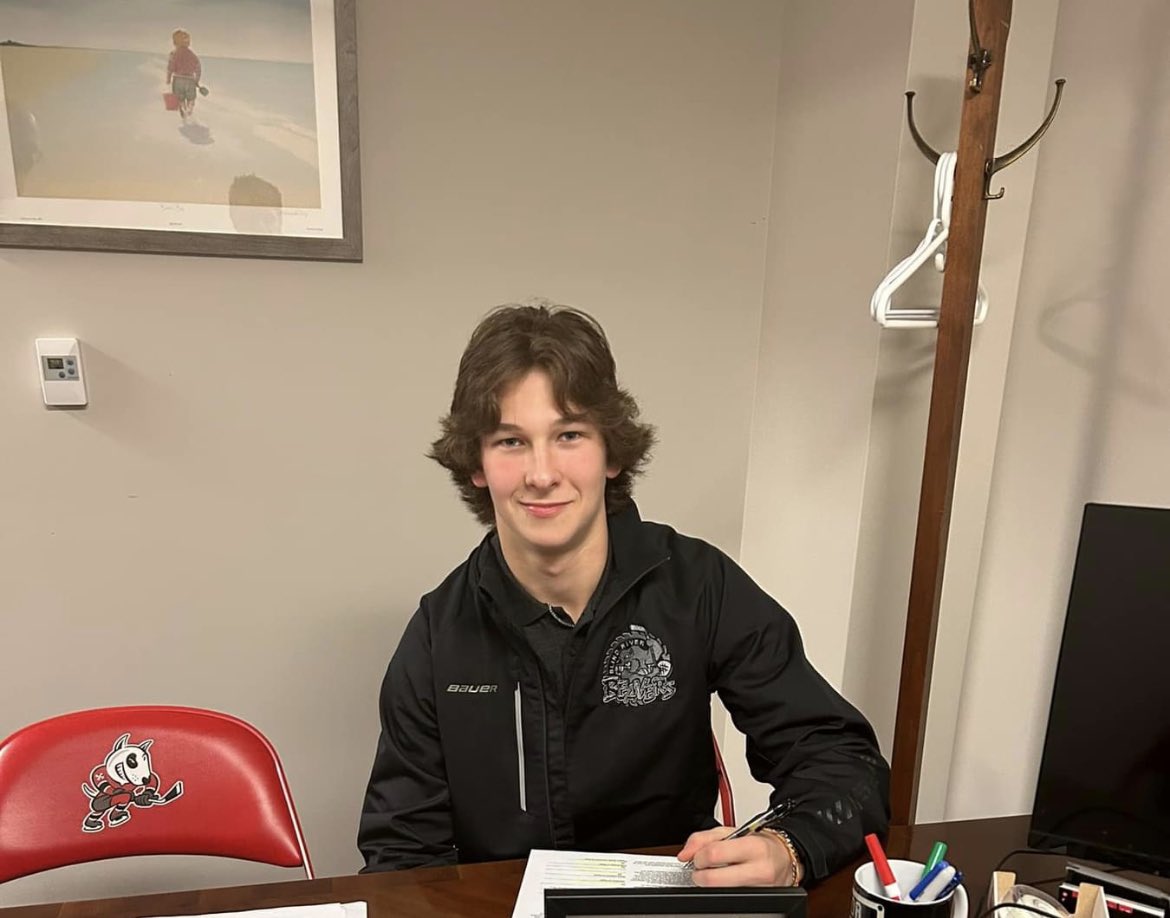 🚨🚨BREAKING🚨🚨                                   Signed, Sealed, Delivered.  Beaver Goalie <a href="/CharlieBurns35/">Charlie Burns</a> signs with the Ice Dogs. #theDAM #development <a href="/nojhlmedia/">NOJHL Media</a> <a href="/OHLHockey/">Ontario Hockey League</a>