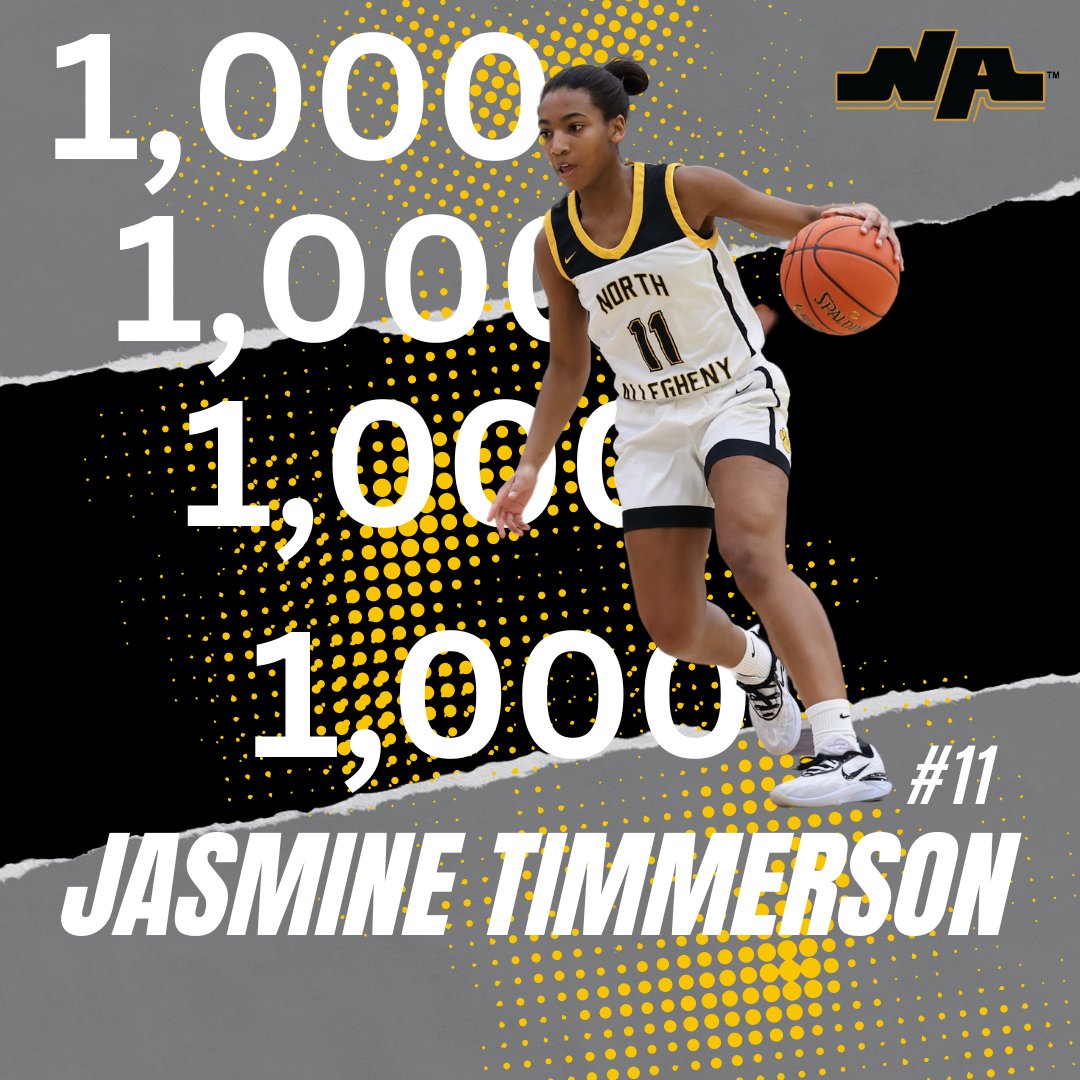 Congrats to Jasmine Timmerson on scoring her 1,000 point tonight in her NA basketball career. Way to go, Jas!
#trustthejourney
#1000