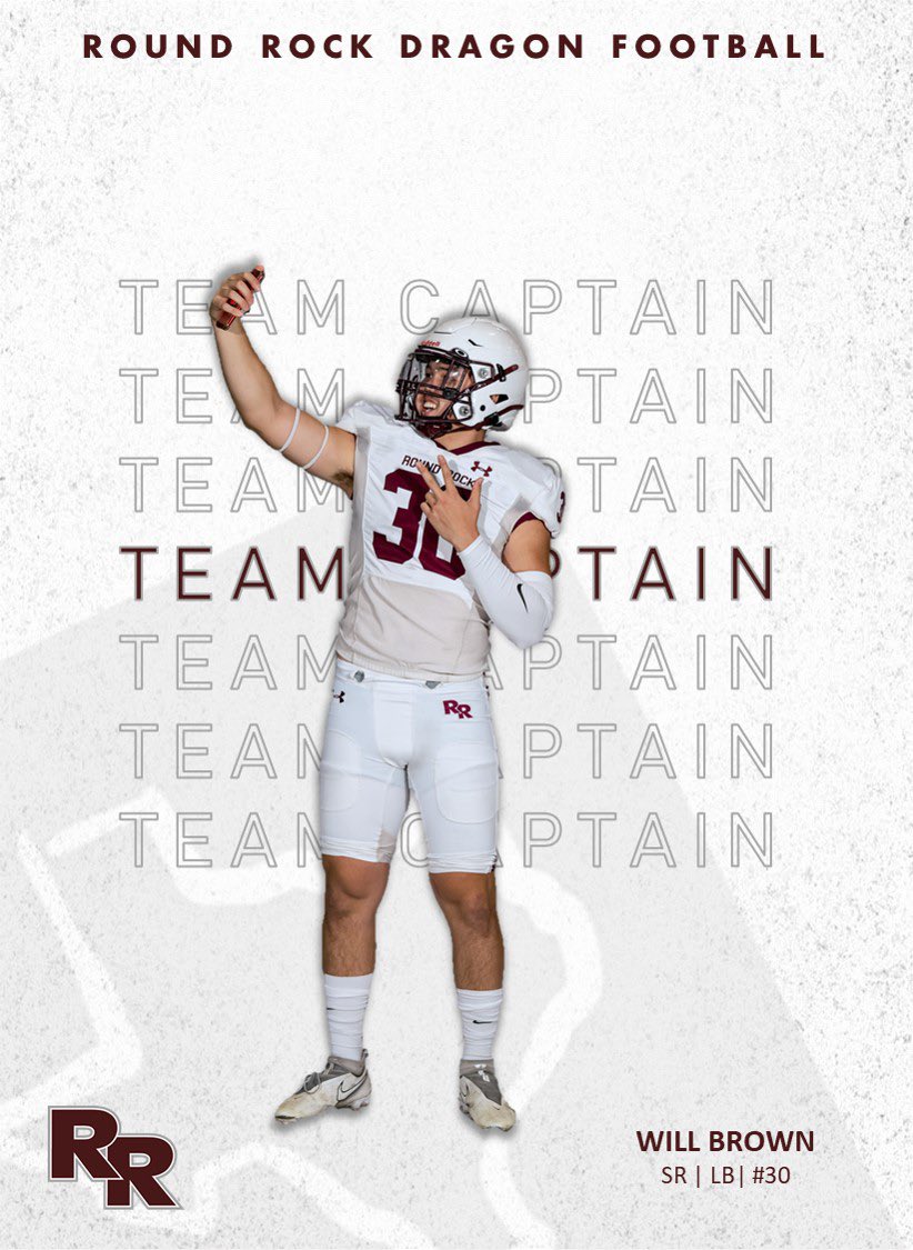 Congratulations <a href="/WalkerAlsobroo1/">Walker Alsobrooks</a>, <a href="/Jalen_Gilbert4/">Jalen Gilbert</a>, <a href="/JettJoness/">Jett Jones</a>, and <a href="/william_brown33/">William Brown</a>! 2022 <a href="/RoundRockFB/">Round Rock Football</a> Team Captains!
#txhsfb #BREAL
📷: @henryhueyphoto