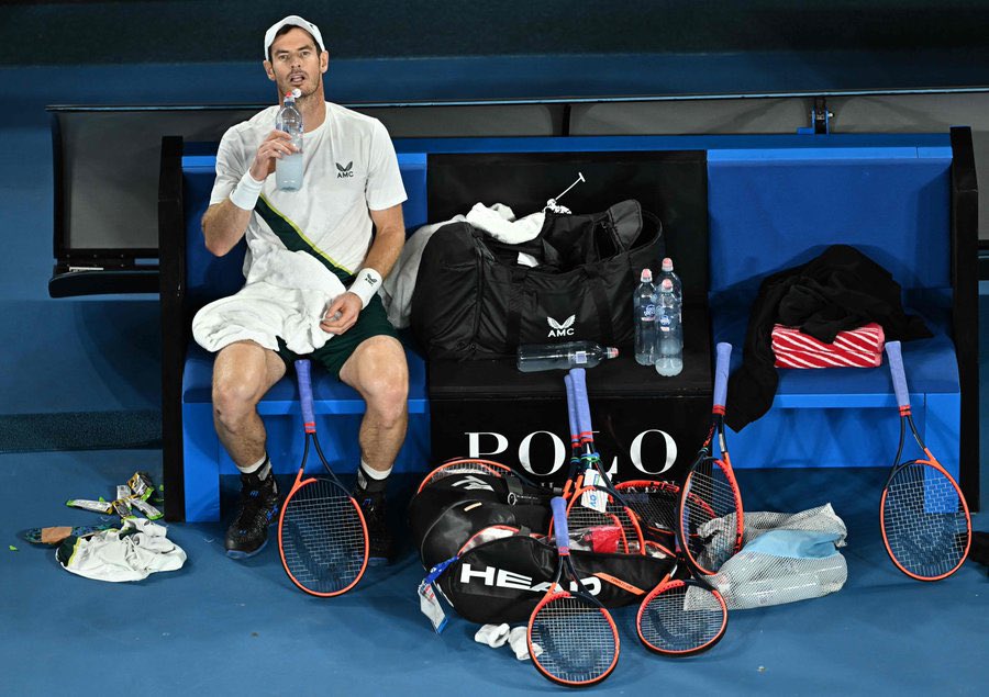 This is the kind of photo that will make <a href="/RafaelNadal/">Rafa Nadal</a> break out in hives <a href="/andy_murray/">Andy Murray</a> #AusOpen
