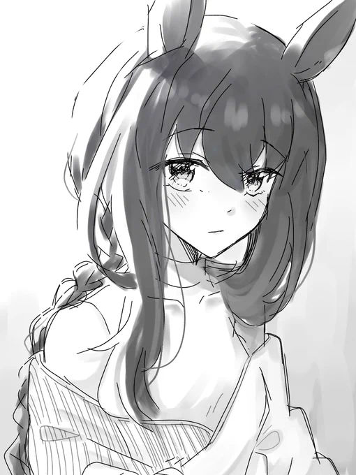 三つ編みラクガキ #アドマイヤベガ 