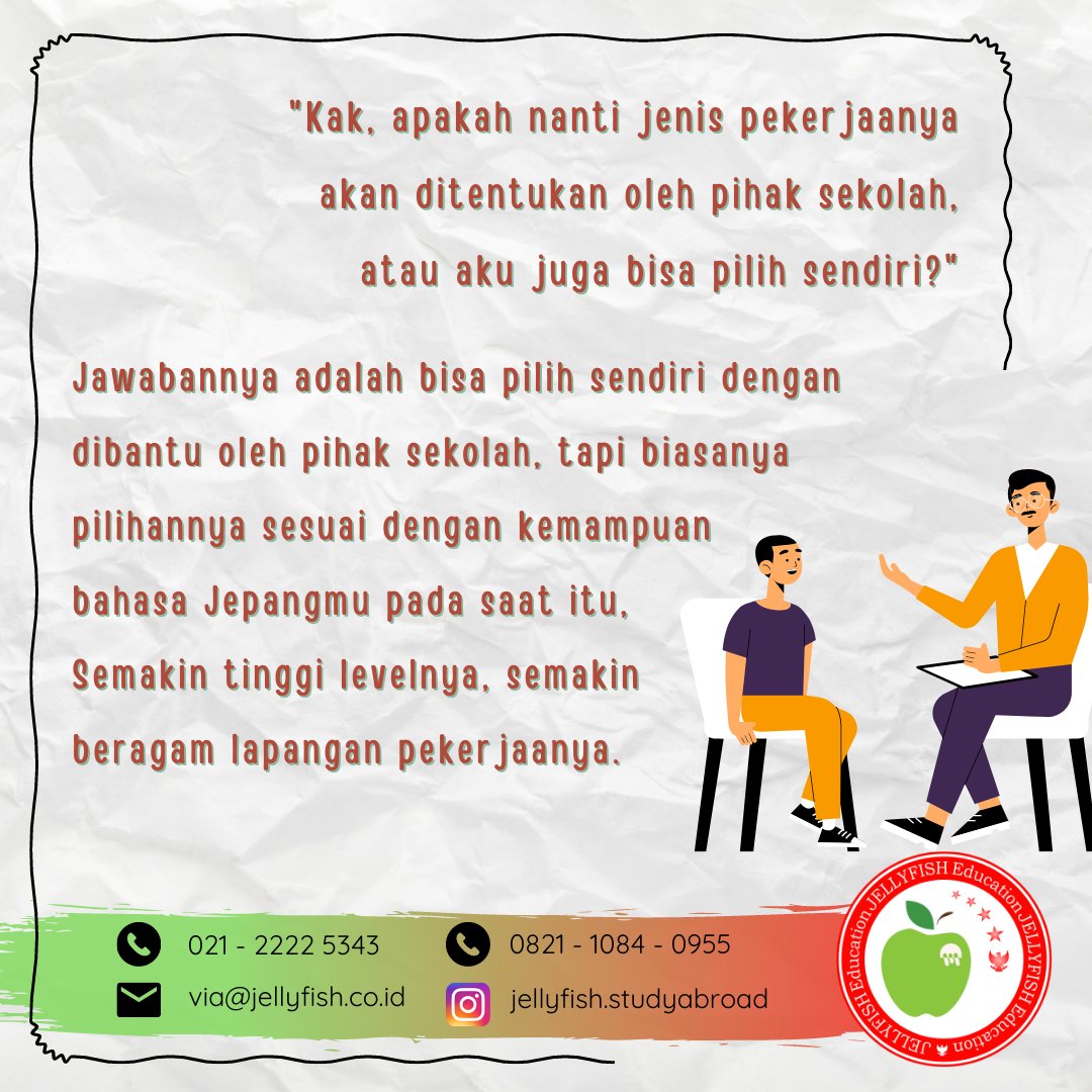 Jellyfish_INA's tweet photo. Nah ini dia nih salah satu pertanyaan yang paling banyak ditanya dan dikonsultasikan ke kita. Apakah saat bersekolah bahasa kita juga boleh sambil bekerja? 🤔

Yuk simak penjelasannya! 🤓 https://t.co/TyS4HjcENv