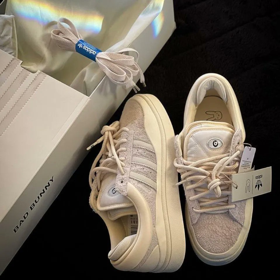 DROPPING THIS MONTH: Bad Bunny x adidas Campus Moon 'Triple White' 🐰🇵🇷 🗓️ January 28th rtrv.in/3VHetk7