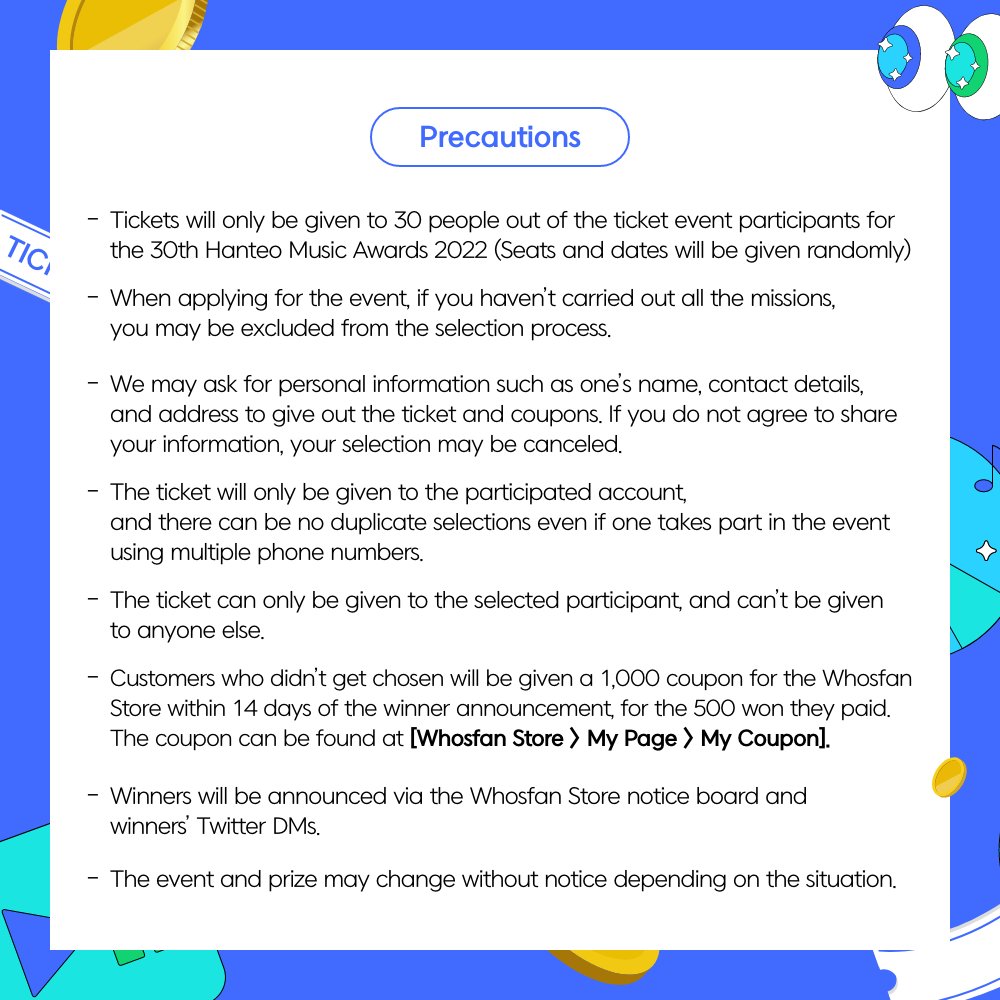 <a href="/Hanteo_HMAs/">HANTEO MUSIC AWARDS 한터뮤직어워즈</a> 🏆<a href="/Hanteo_HMAs/">HANTEO MUSIC AWARDS 한터뮤직어워즈</a> X🛒<a href="/WhosfanStore/">Whosfan Store 후즈팬 스토어</a>
#30thHanteoMusicAwards2022, 500 won Lucky Draw Event❣️

✔️Show a proof pic using hashtags through 'Quote a Tweet'

#30주년한터뮤직어워즈2022
#30th_HMAs_2022
#HMAs
#후즈팬스토어
#WhosfanStore

🔗bit.ly/3WjNU4R