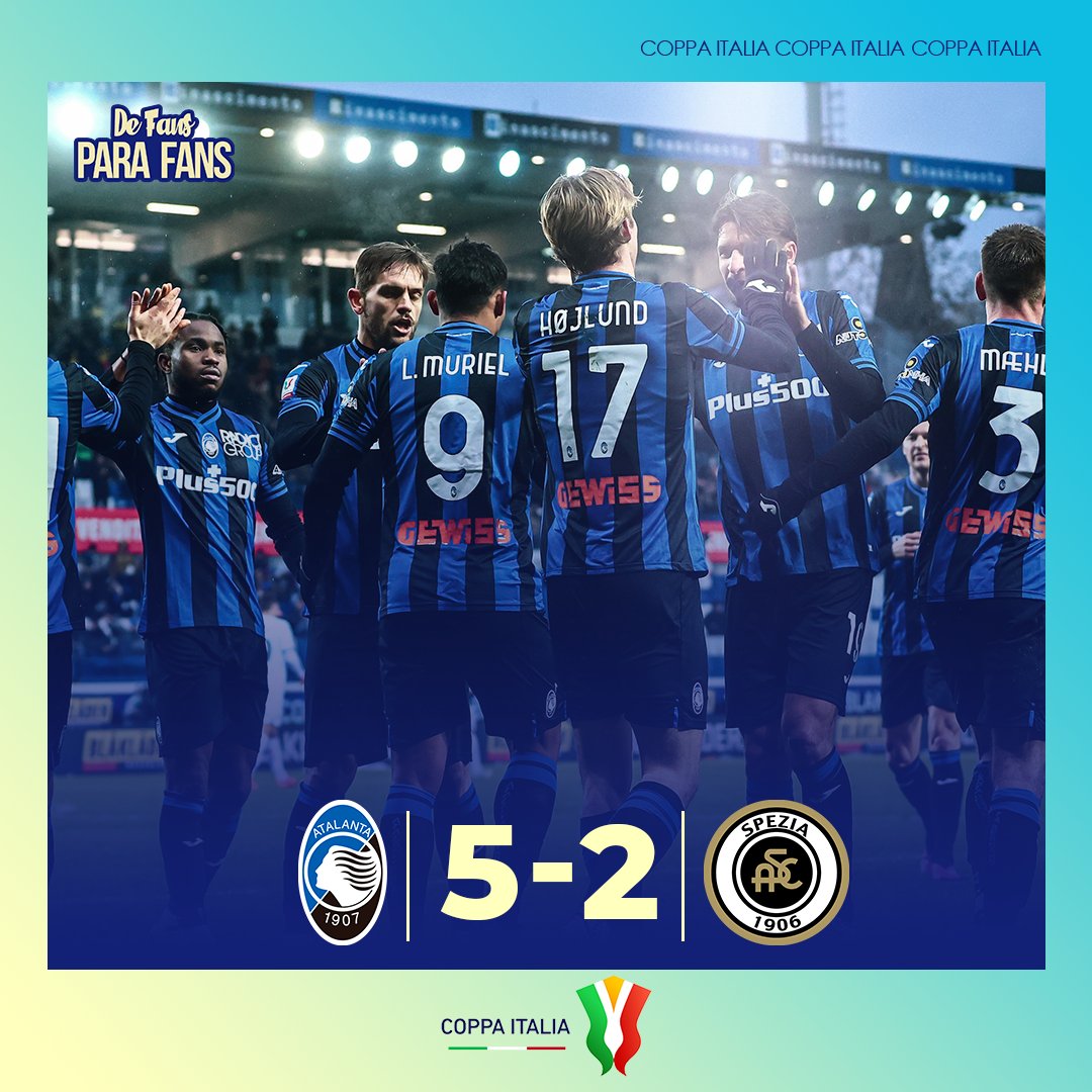 DeFansparaFans2's tweet photo. 🏁#CoppaItalia Se terminan los octavos y así los clasificados a cuartos:

#Juventus
#Lazio 
#Atalanta  

#CoppaItaliaFrecciarossa https://t.co/Kcg2hwkfPL