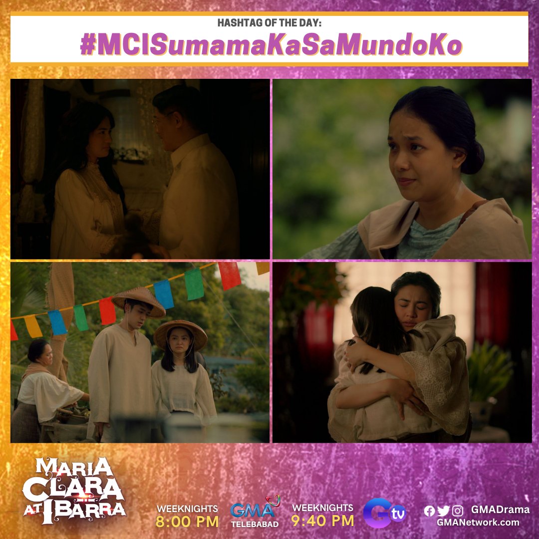 GMADrama's tweet photo. OMG! Sino kaya ang sasabihan ni Klay ng #MCISumamaKaSaMundoKo?!

Abangan 'yan sa #MariaClaraAtIbarra mamayang 8:00 PM sa GMA Telebabad at Kapuso Stream on https://t.co/J2YRKVTauz ! https://t.co/HtQ0oT5lSD