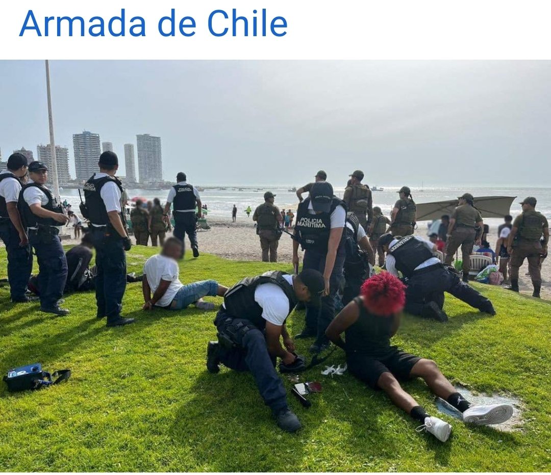 jorgesolimano's tweet photo. #iquique batalla campal en Cavancha 5 detenidos todos extranjeros https://t.co/nAcxSCZMOO