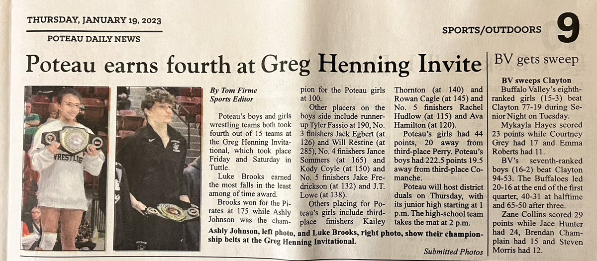 Greg Henning invitational