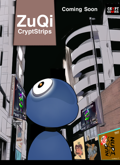 cryptstrip's tweet photo. 💎 Crypt Comics! 💎
(comics that onboard NFTs)

Crypt Strips are short Crypt Comics!
Welcome to the future!

ZuQi is coming! 
#CryptComics #NFTs #Comics https://t.co/5qiFM2kBvw