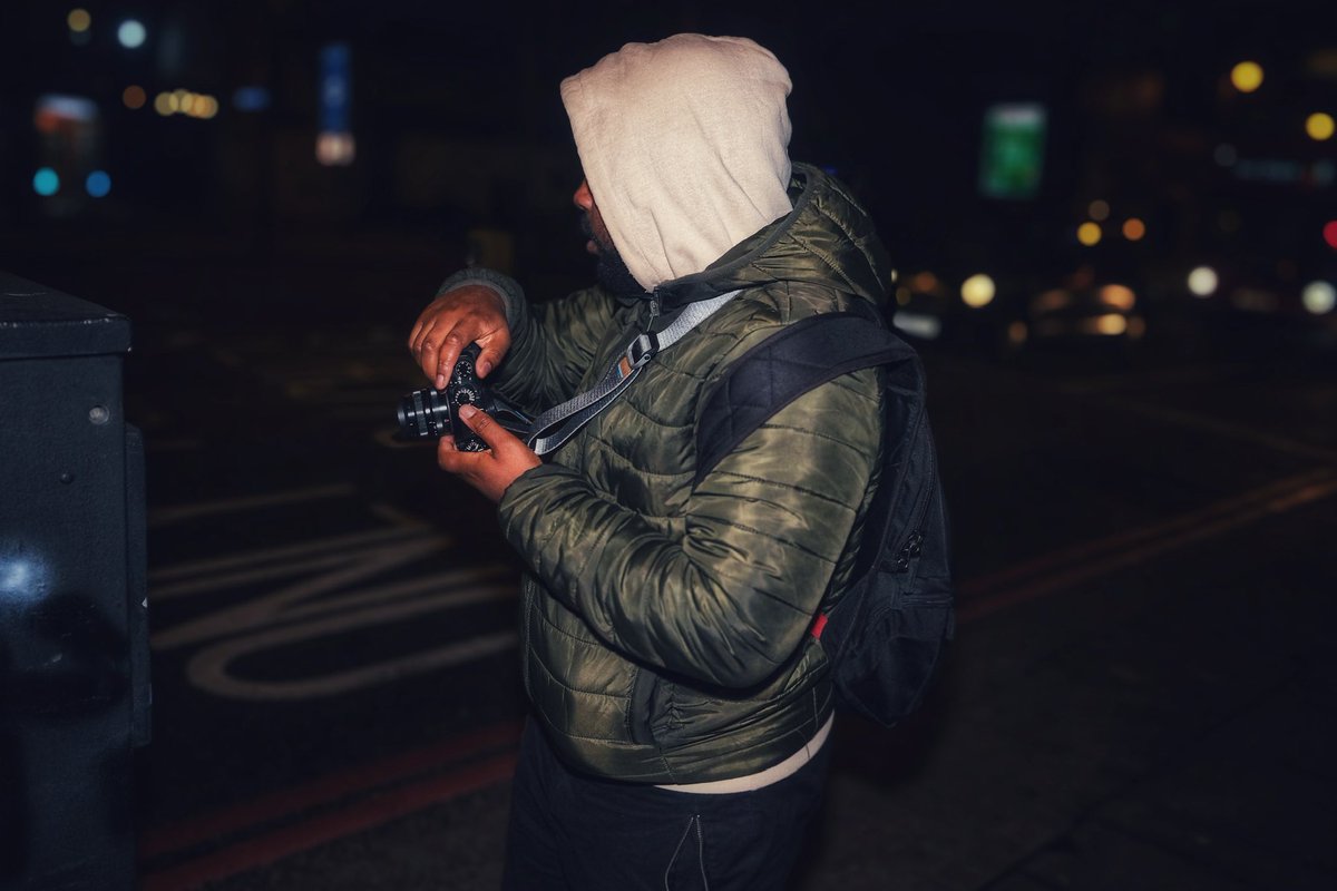 Shoreditch City Nights - Vol. 001

@JustJermaine with his @FujifilmUK X-T3 in hand. 

Shot by me on my FujiFilm X-S10. Edited in Lightroom and Snapseed. 

#photography #londonatnight #shoreditch #blackphotographer #shotonfujifilm #fujifilmxs10