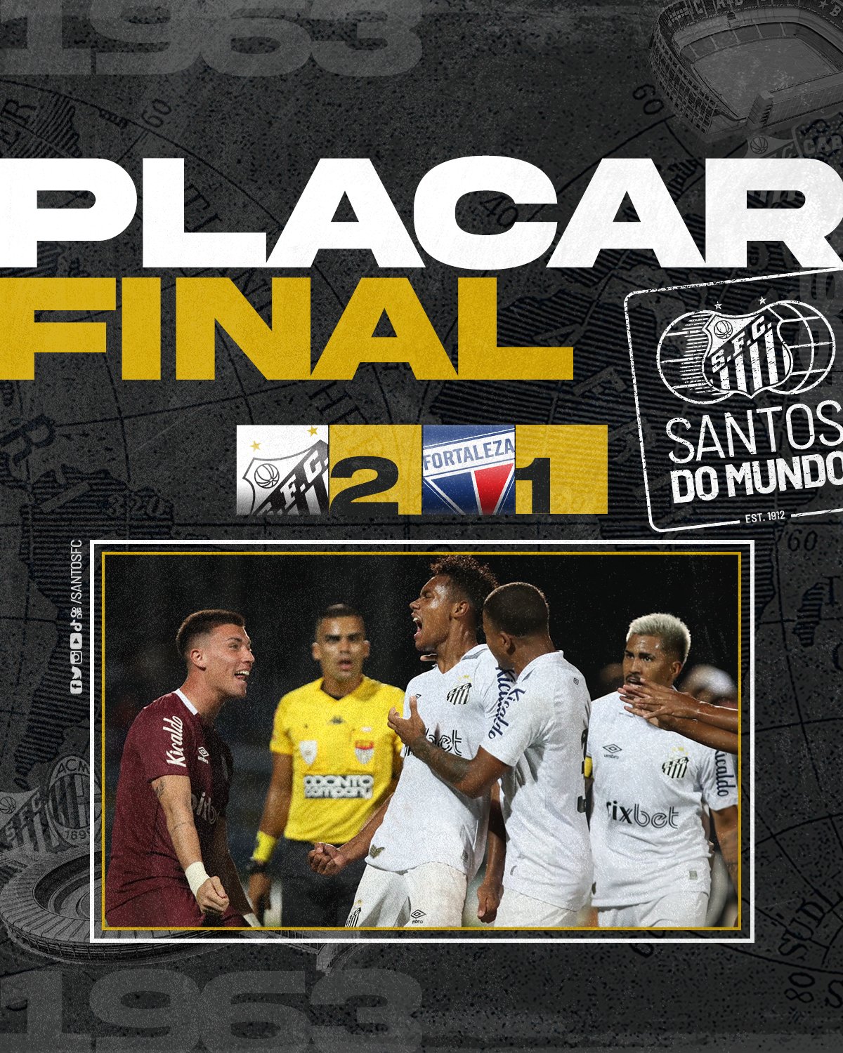 Copinha: Santos vence Fortaleza em jogo maluco e vai à semifinal