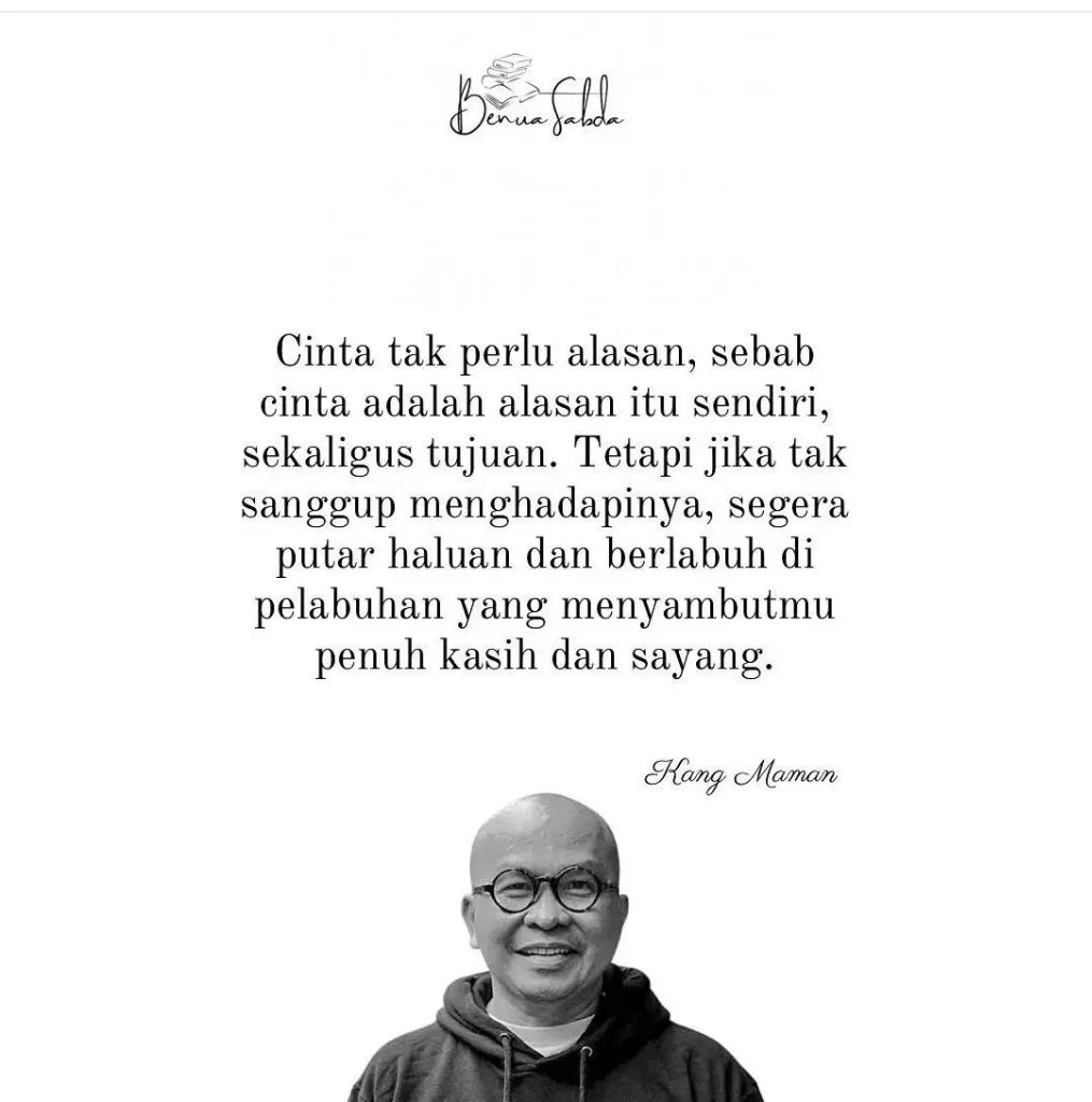 maman1965's tweet photo. Bagaimana rasanya 
Kala bertemu mantan
Yang pernah menggoreskan cinta Sekaligus perihnya perpisahan
? 

Ada 10 buku "Cinta Itu Alasan Sekaligus Tujuan" karya saya &amp; Gus @na_dirs + kopi Komeng dari saya dan @JNE_ID untuk 10 penjawab terpilih dalam #GiveAwayBukuKopi kali ini. https://t.co/OlDL7qw36t