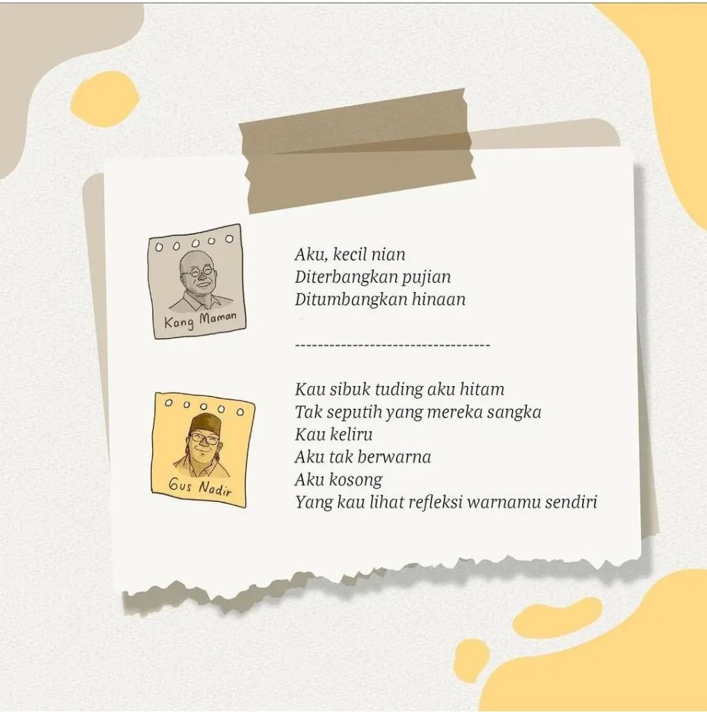 maman1965's tweet photo. Bagaimana rasanya 
Kala bertemu mantan
Yang pernah menggoreskan cinta Sekaligus perihnya perpisahan
? 

Ada 10 buku "Cinta Itu Alasan Sekaligus Tujuan" karya saya &amp; Gus @na_dirs + kopi Komeng dari saya dan @JNE_ID untuk 10 penjawab terpilih dalam #GiveAwayBukuKopi kali ini. https://t.co/OlDL7qw36t