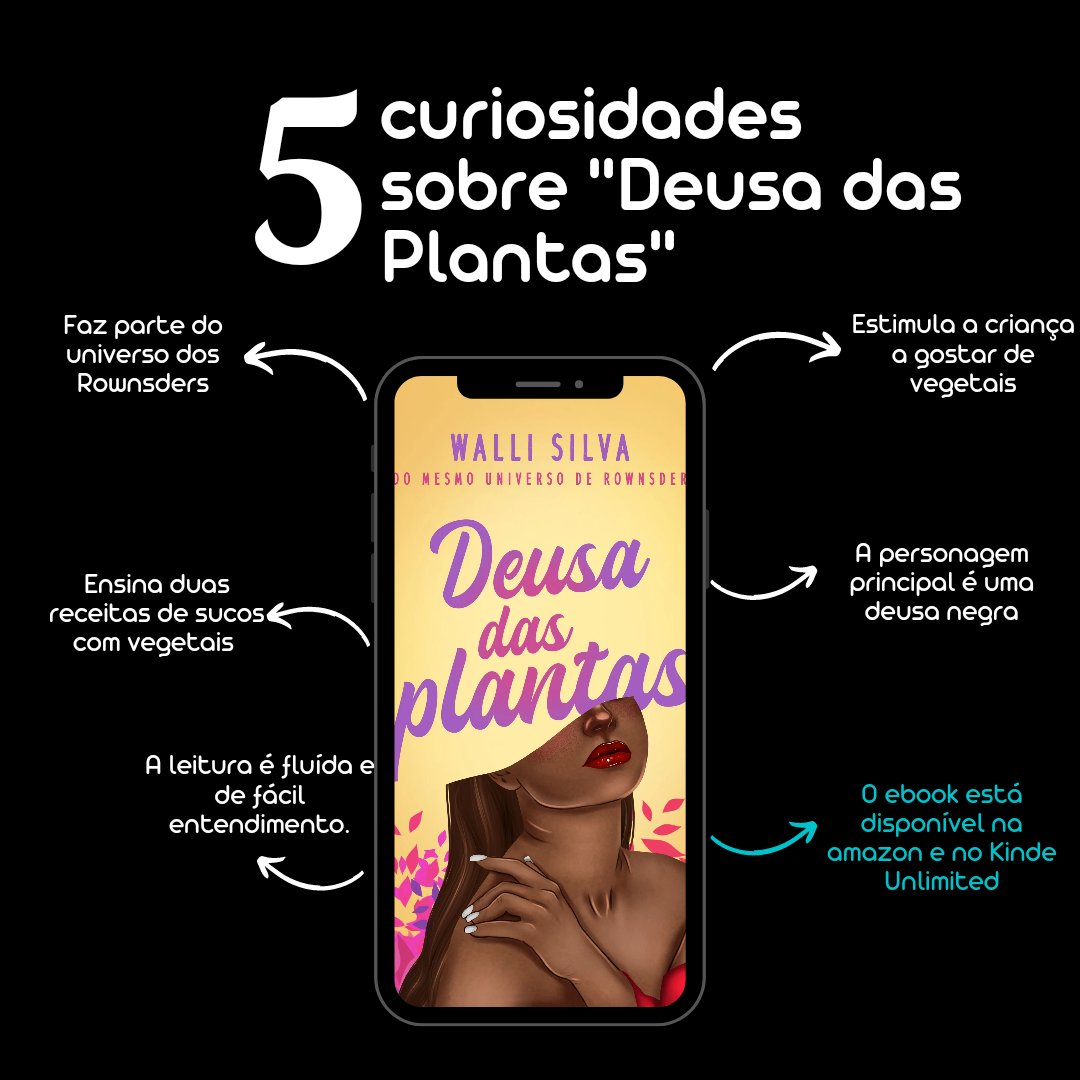 WalliSilvaAutor's tweet photo. 🌱Você está com dúvida na escolha da sua próxima leitura para o final de semana? Que tal dar uma chance para o conto "Deusas das Plantas"? Reuni cinco motivos para você iniciar a leitura dessa história.

⚡Link: https://t.co/0zKcgxP2Pf https://t.co/oc6IN6UMtg