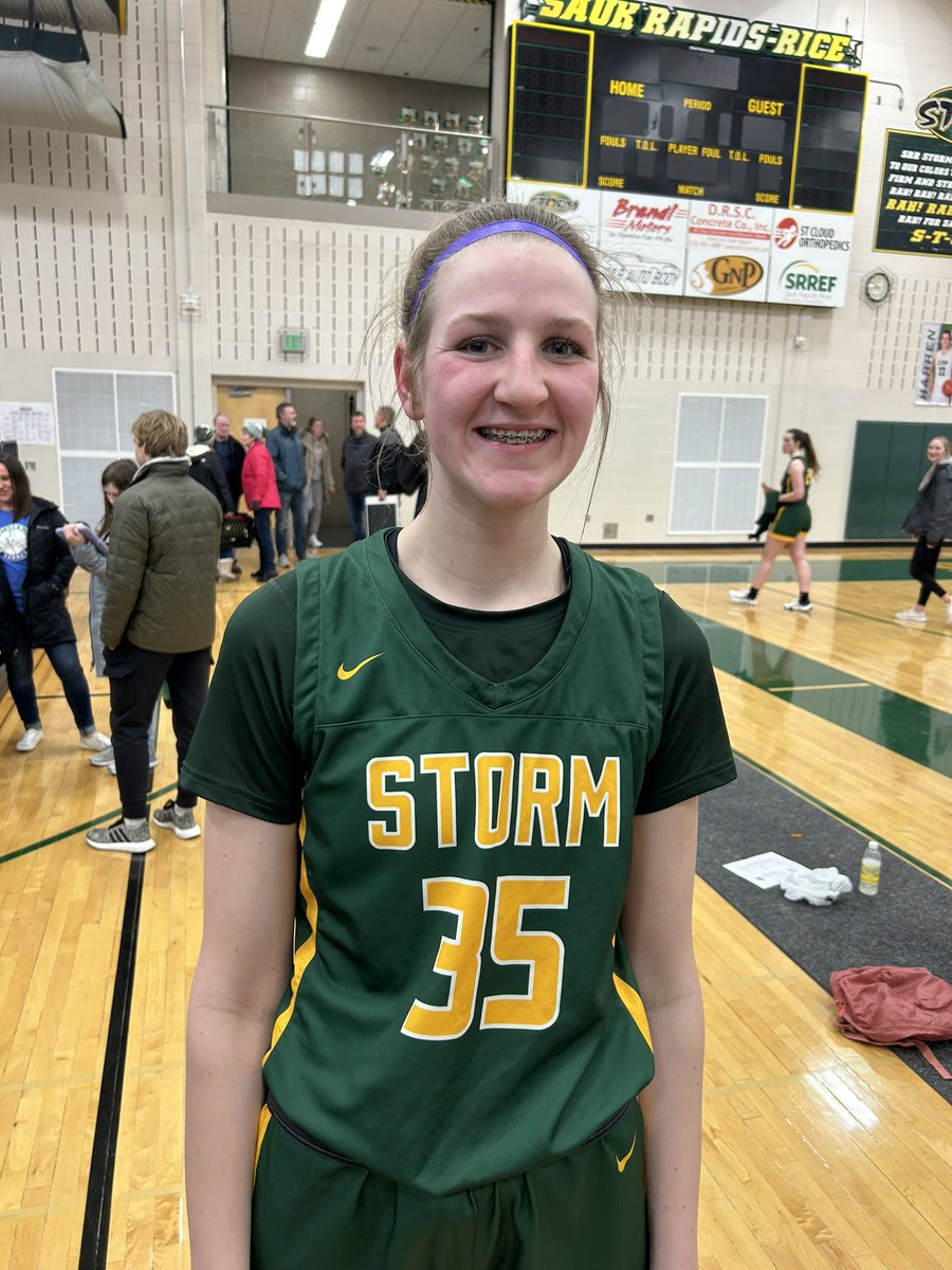 Big game tonight for <a href="/schloe_lauren1/">Lauren Schloe</a> in a nice conference win over Willmar. She finished one block short of a triple double with 14 pts, 11 rebounds and 9 blocks. <a href="/SRRStorm/">Storm Activities</a> <a href="/MNStars2025/">Minnesota Stars 2025 3SSB</a>