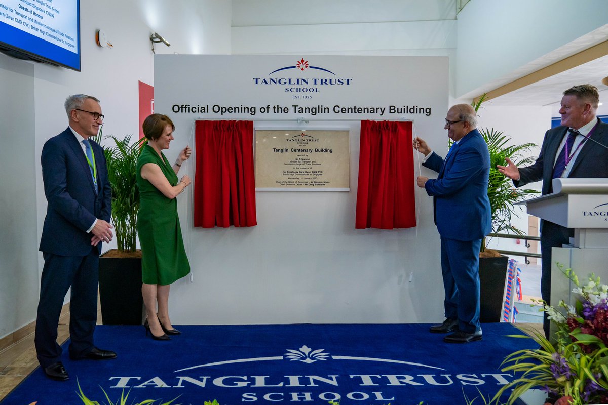 Last week, <a href="/karaowen/">Kara Owen</a> and Minister S Iswaran attended the official opening of the Tanglin Centenary Building. It is an honour to be a part of <a href="/TanglinTrust/">Tanglin Trust School</a>’s 98 year long legacy as an institute for world-class international education.
For more, read here: bit.ly/3w18hZU